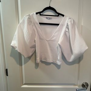 zara puff sleeve t-shirt